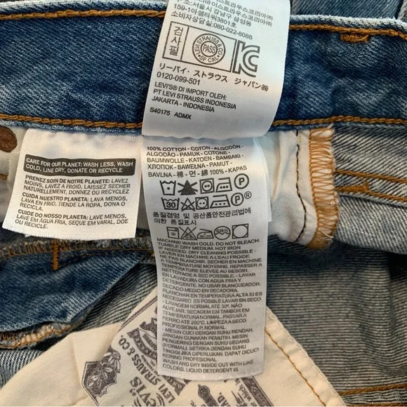 Levi’s Button Fly Distressed Cutoff Shorts W 25